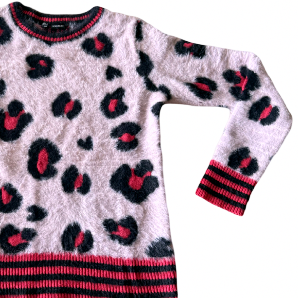 Sweater Animal Print Rosa