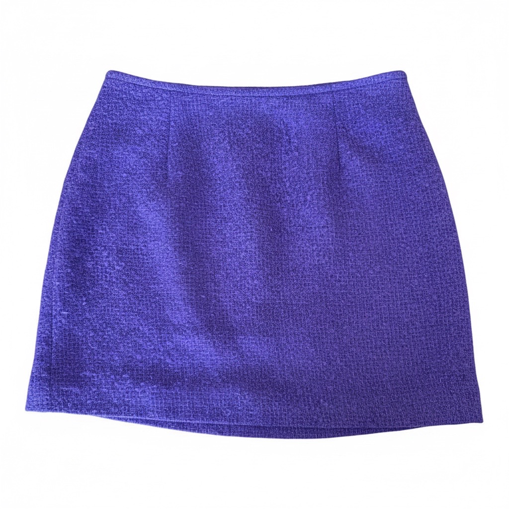 Falda Mini Bouclé Lila