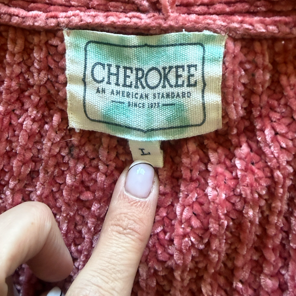 Cárdigan Chenille Rosa Cherokee