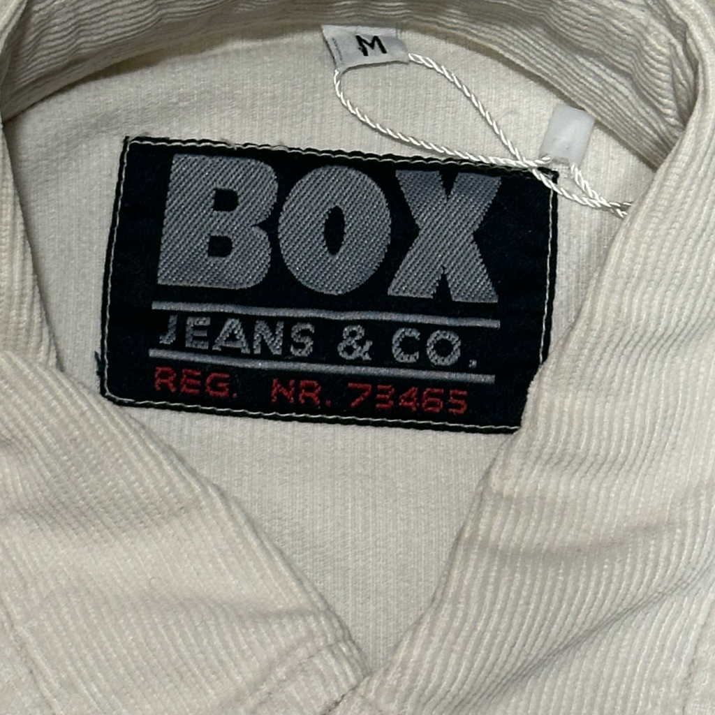 Camisa Box de Cotelé Color Crudo Estilo Western