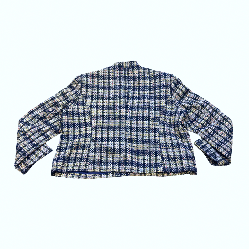 Chaqueta Estilo Tweed a Cuadros