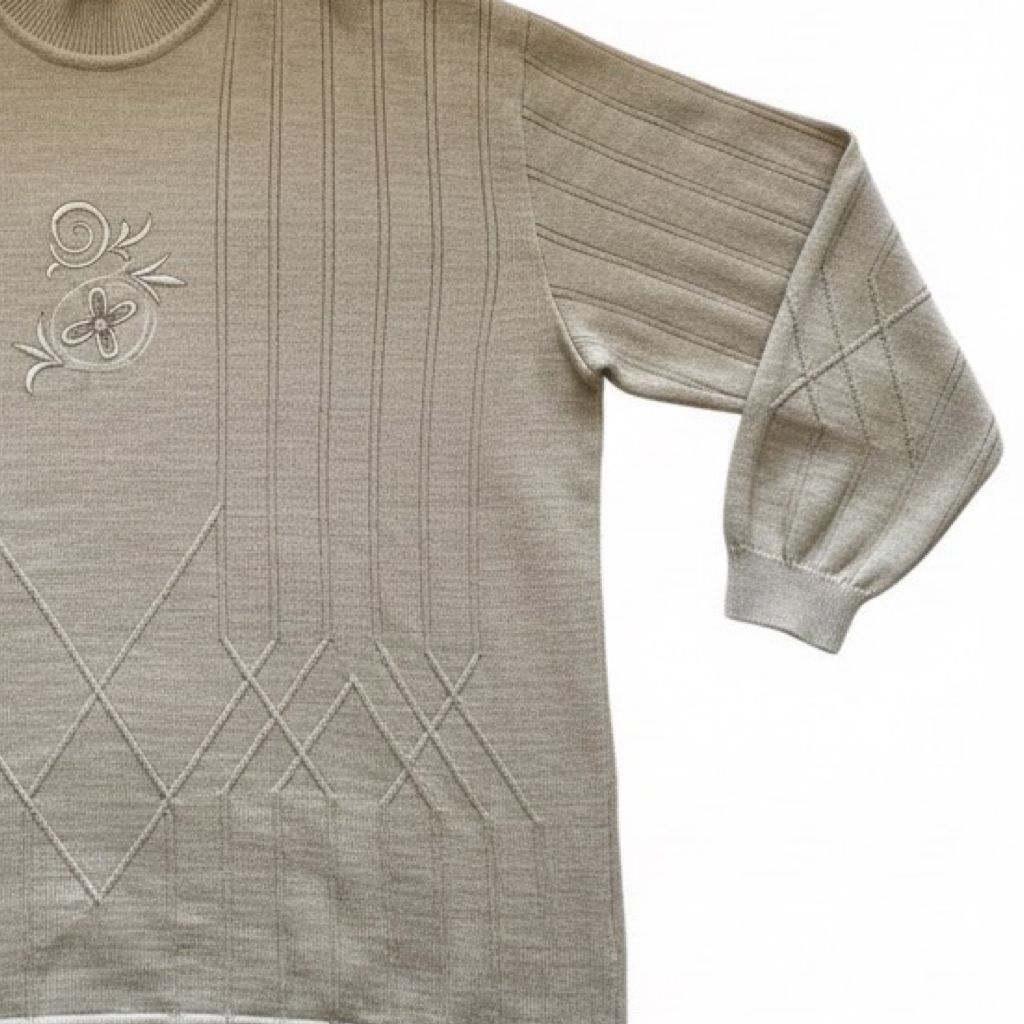 Sweater VNTG Beige Bordado