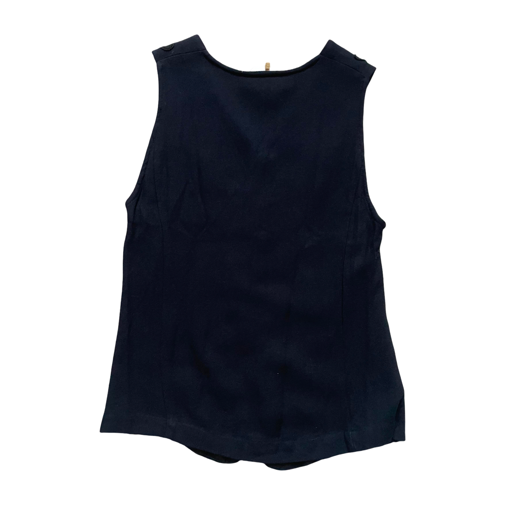 Chaleco Negro Bordado VNTG