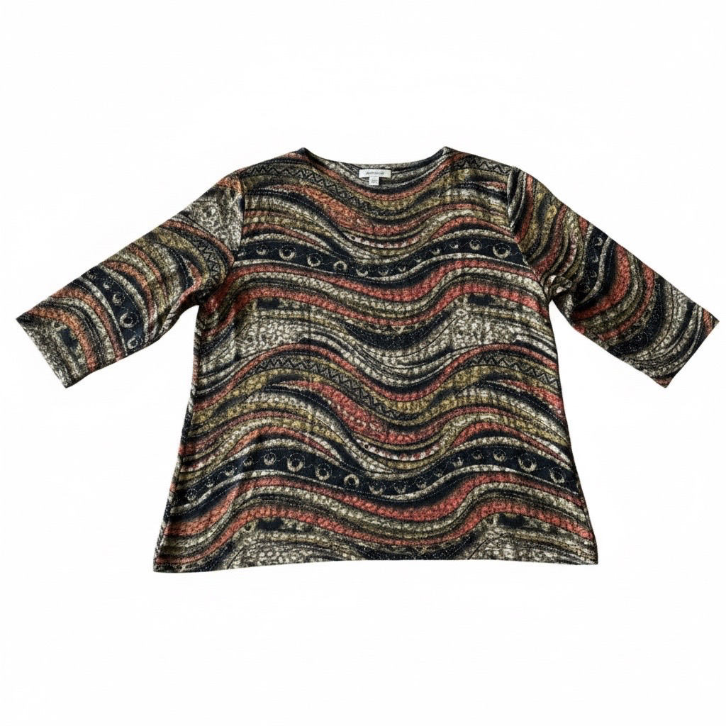 Polera Estampada 3/4s