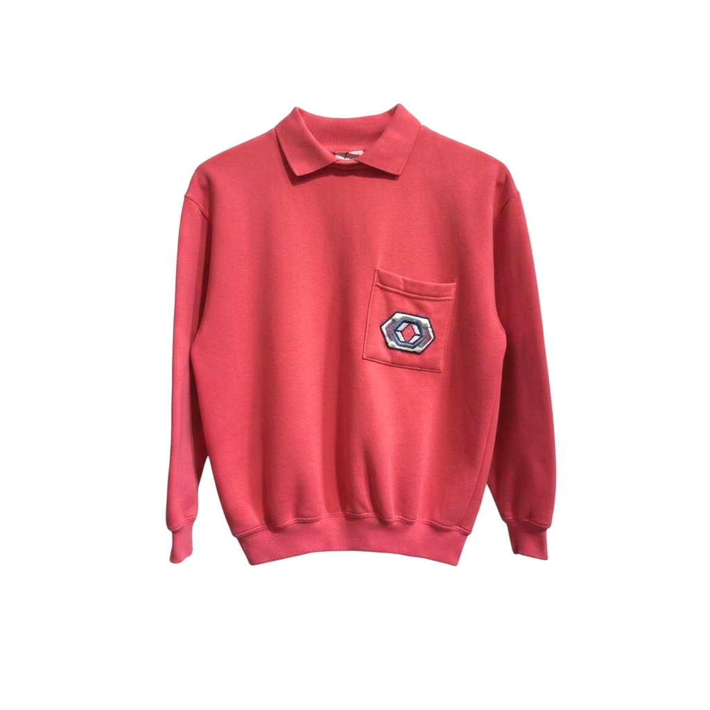 Polerón VNTG Coral con Cuello Polo
