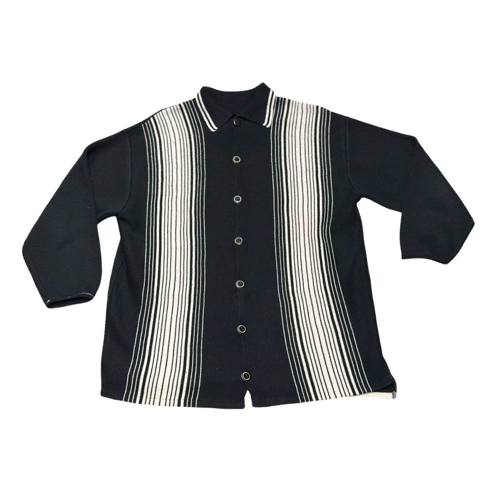 Cardigan VNTG italiano Blanco y Negro
