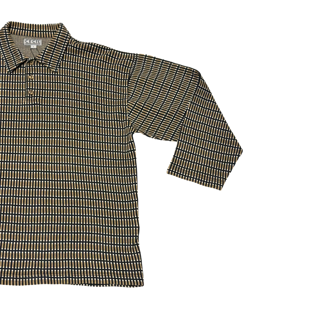 Polera Tipo Polo Estampada