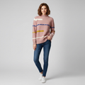 Sweater Rosa con Detalles de Colores