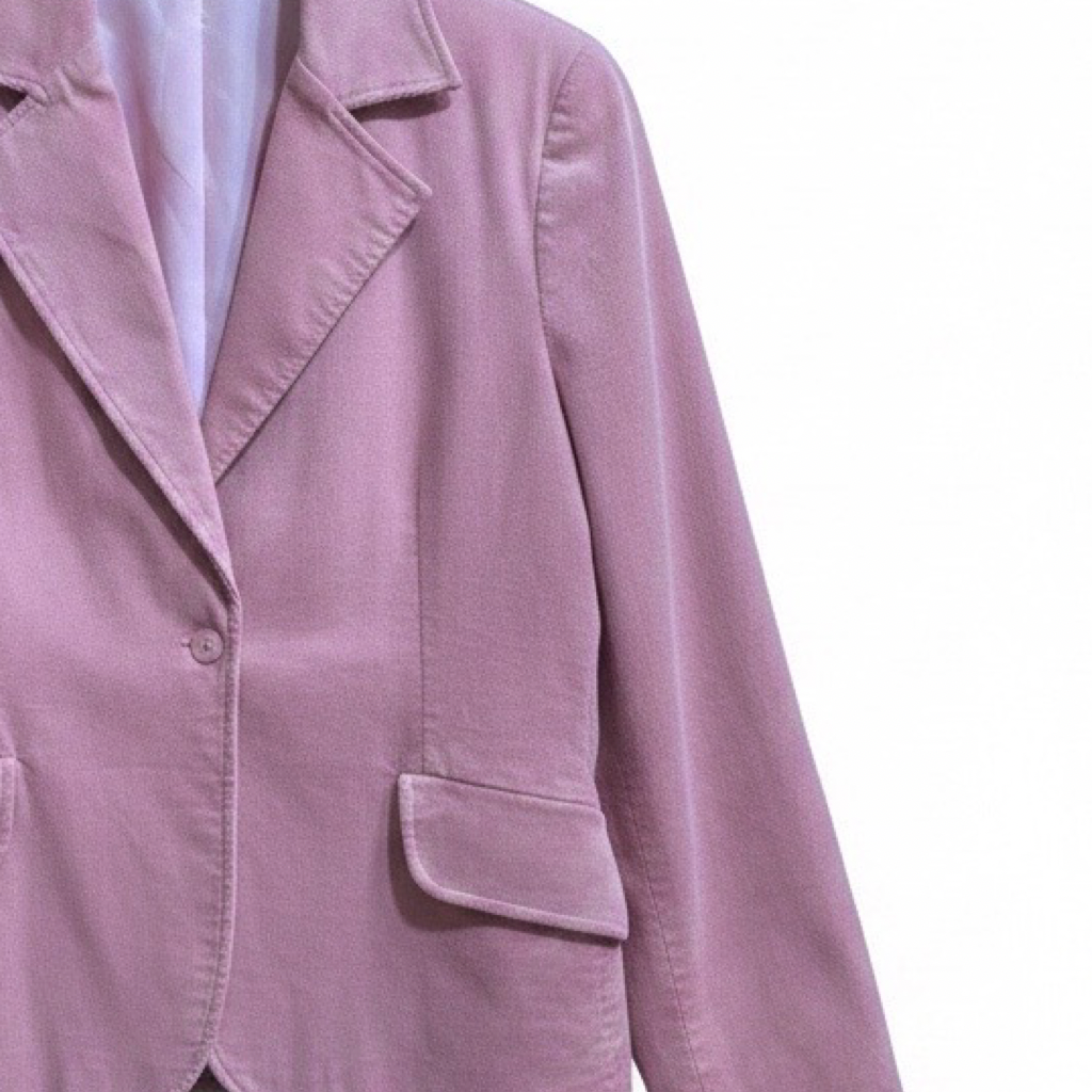 Blazer VNTG de Cotelé Rosa