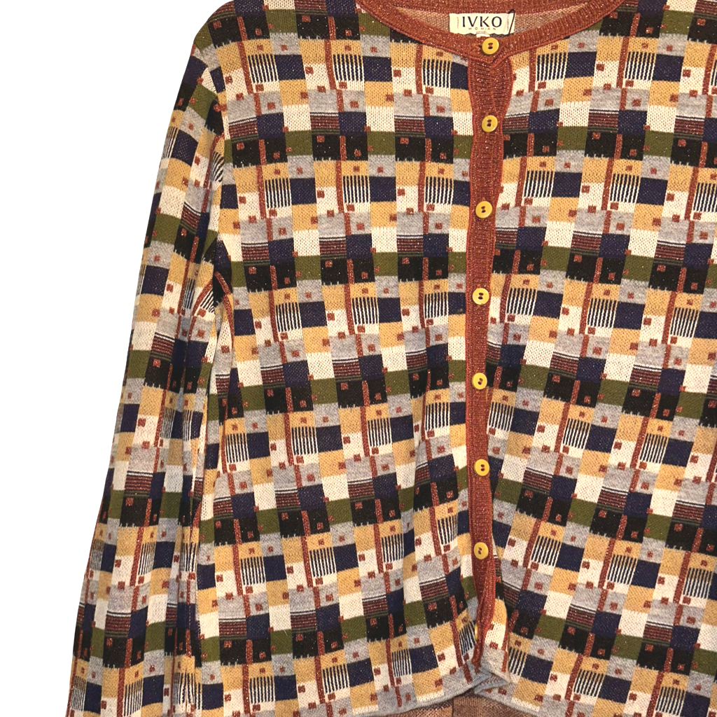 Chaleco Tejido Estampado Geométrico