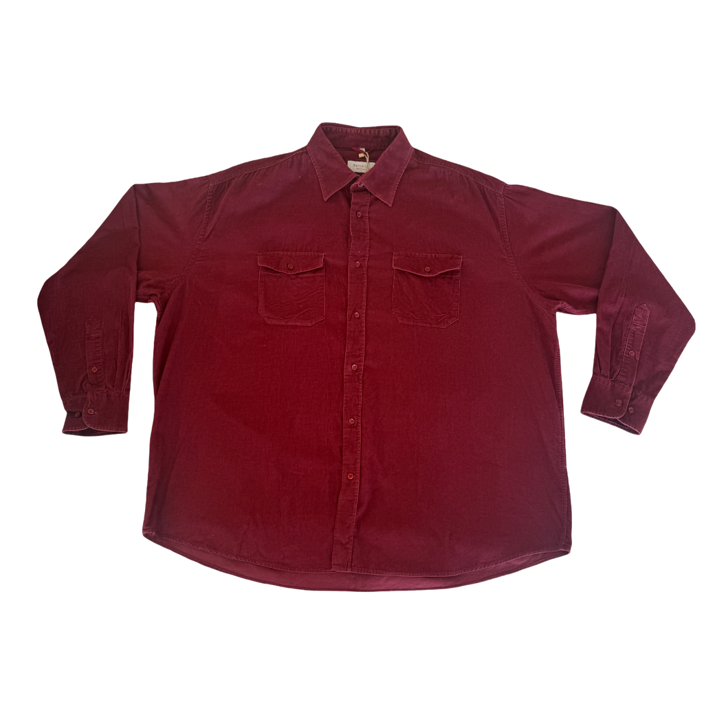 Camisa VNTG Cotelé Burdeo