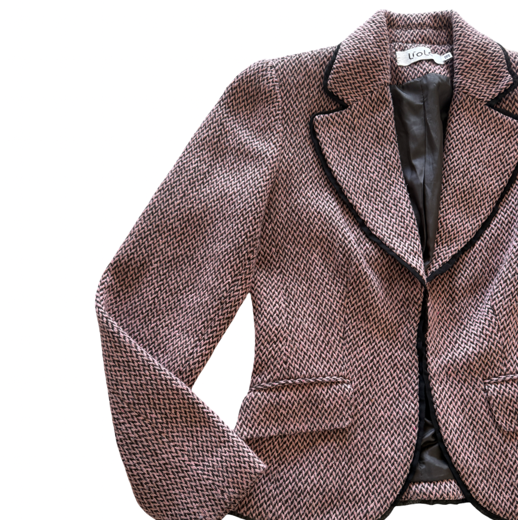 Blazer Tweed Rosa