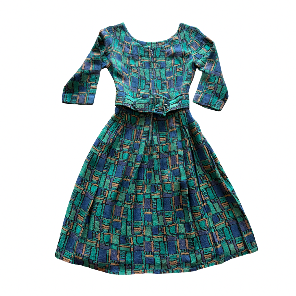 Vestido VNTG Estampado Geométrico