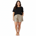 Shorts Dorado de Lentejuelas con Pretina Elasticada