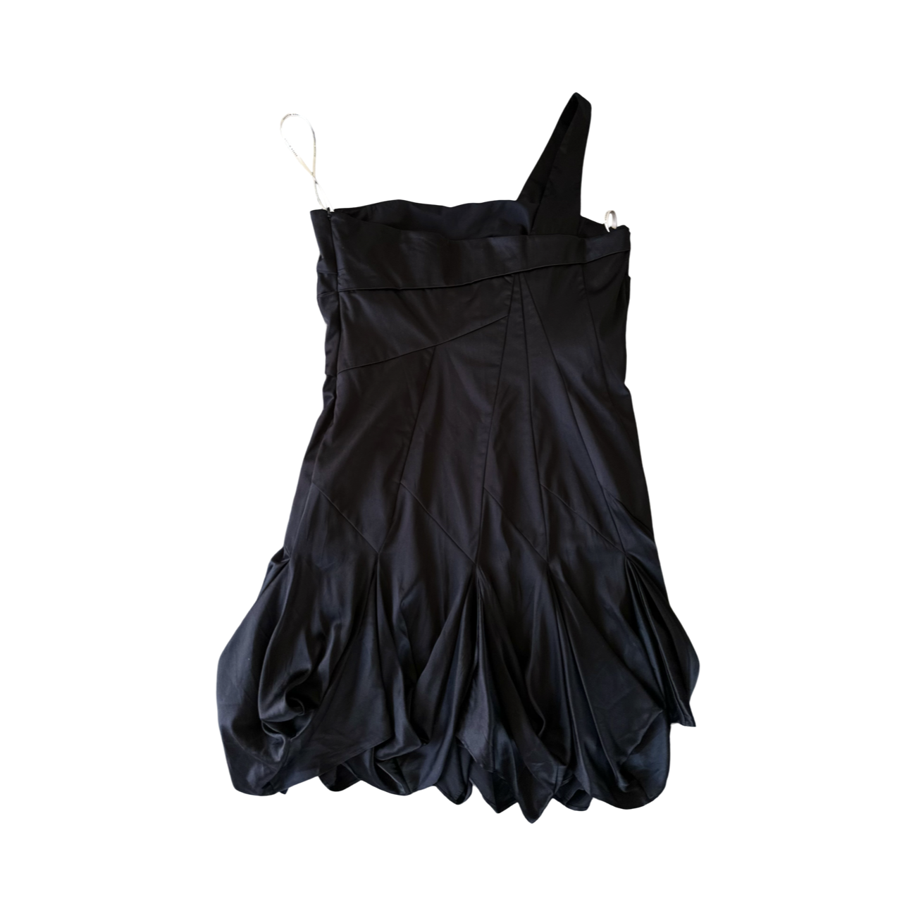 Vestido Cocktail Asimétrico Negro