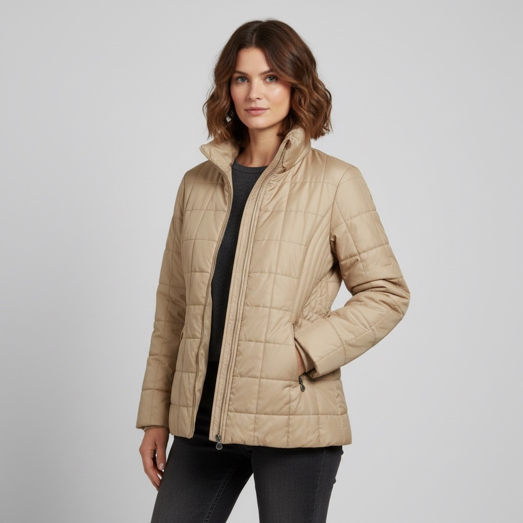 Parka acolchada beige VNTG