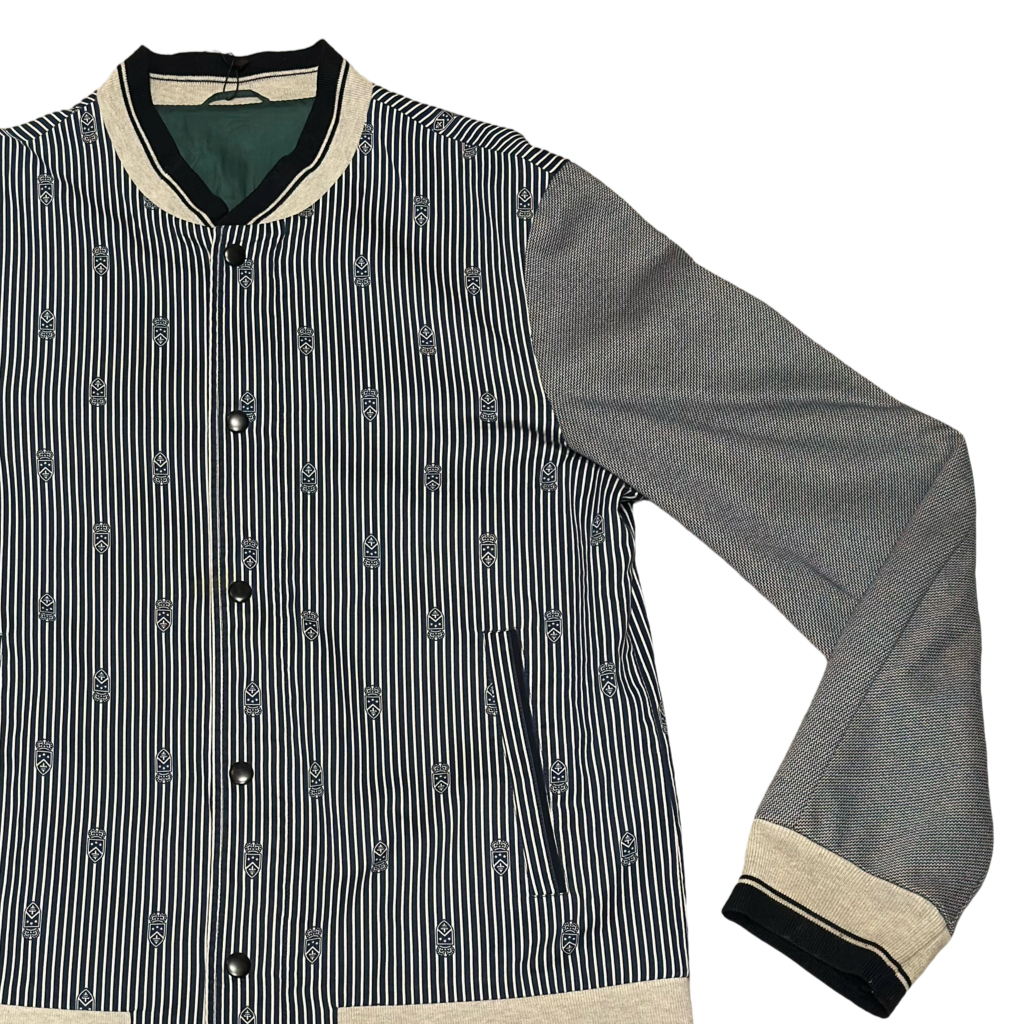 Chaqueta Bomber Rayas Retro