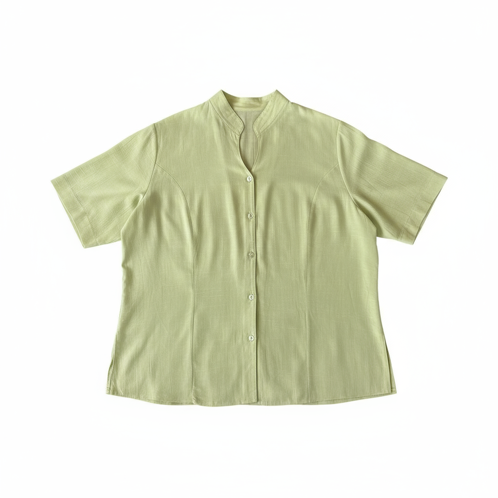 Blusa Retro Verde Pastel