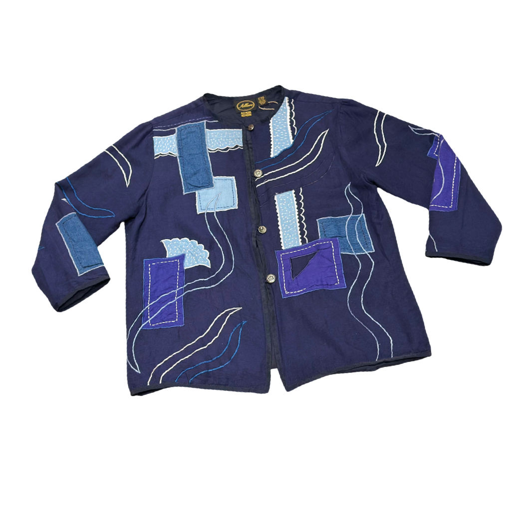 Chaqueta VNTG Patchwork Azul