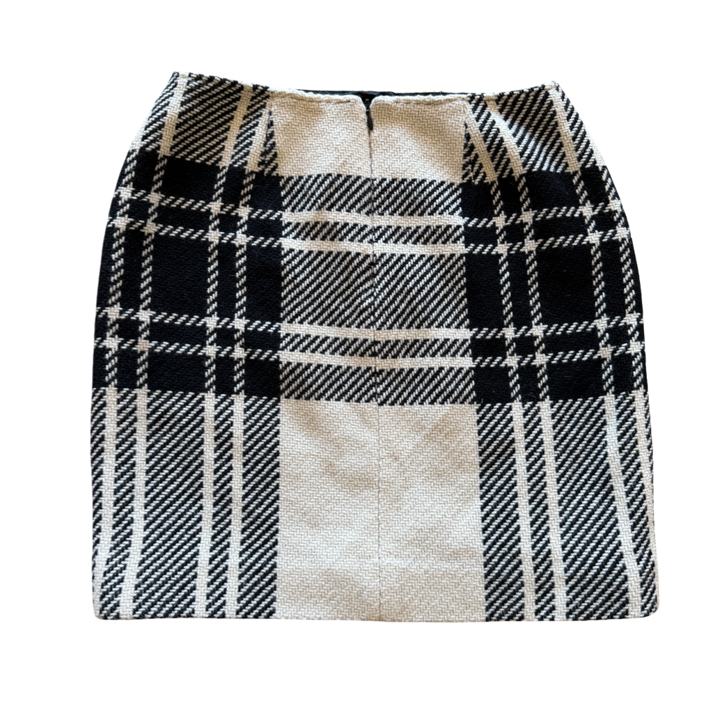 Falda Jones New York Cuadros Blanco & Negro